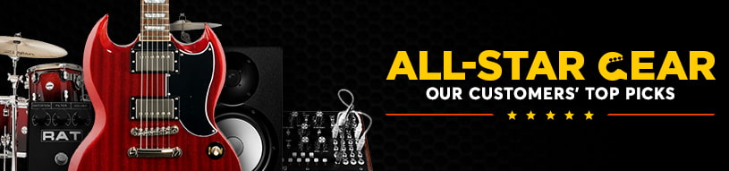 Our All-Star lists of the top-rated guitars, amps, studio monitors, headphones, mic preamps and more